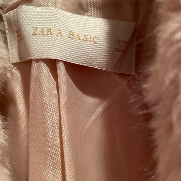 Zara Basic SzM Fur Collar Blazer Coat - Picture 2 of 6